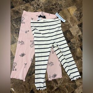 NWT Carters bundles of 2 leggings ribbed 24 months